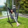 chHeight Adjustable Hammock Chair with Phone Holder and Side Pocket