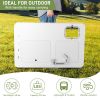 101*65.5*92cm HDPE Rectangular With Barbed Wire Foldable Outdoor Fish Cleaning Table White